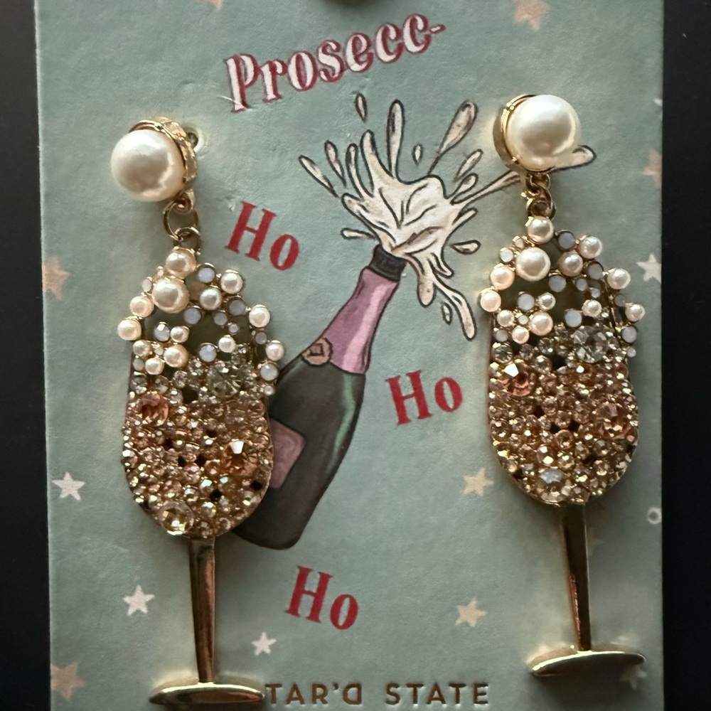 Altar’d State Prosecco Earrings NWT
